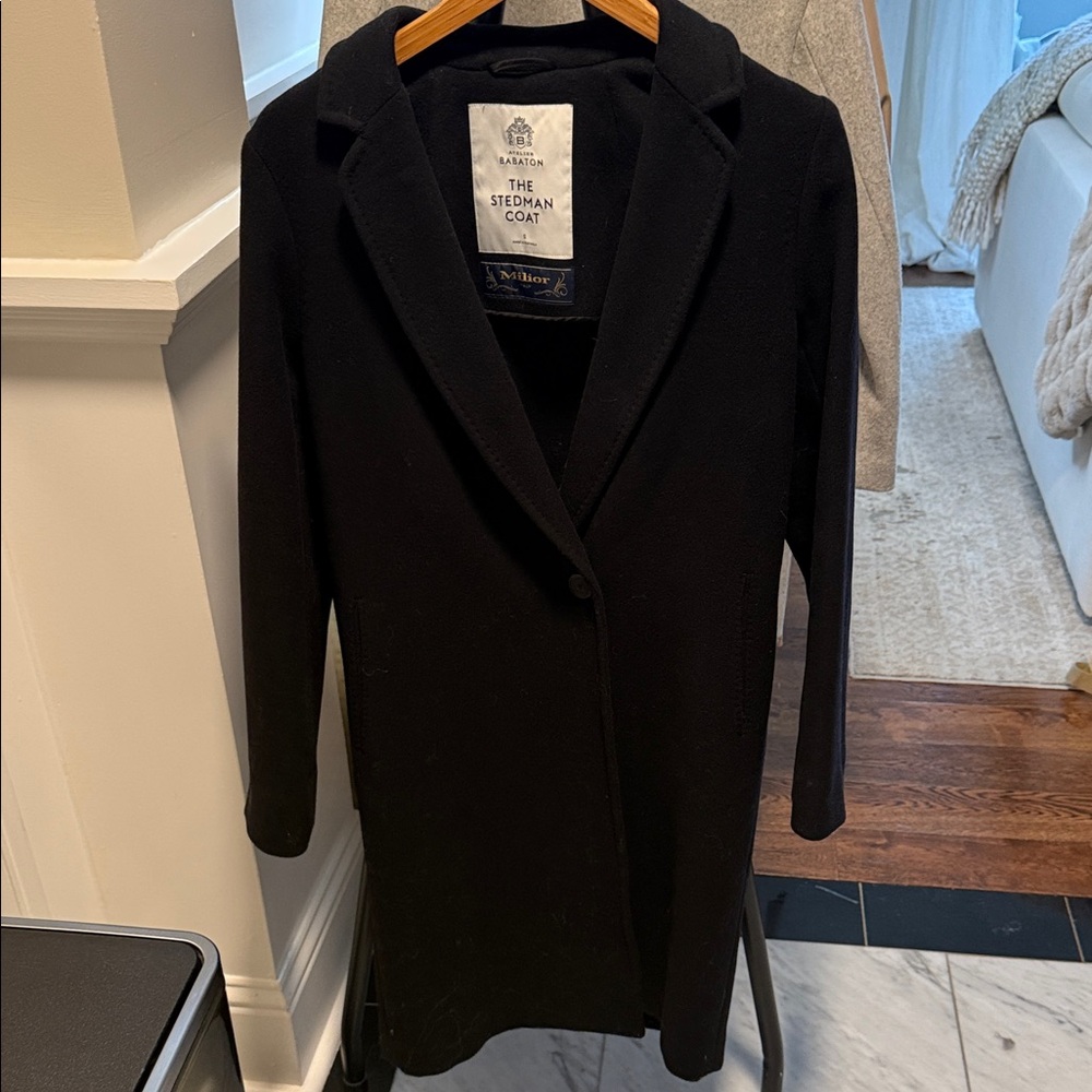 Aritzia Classic Black Trench Coat